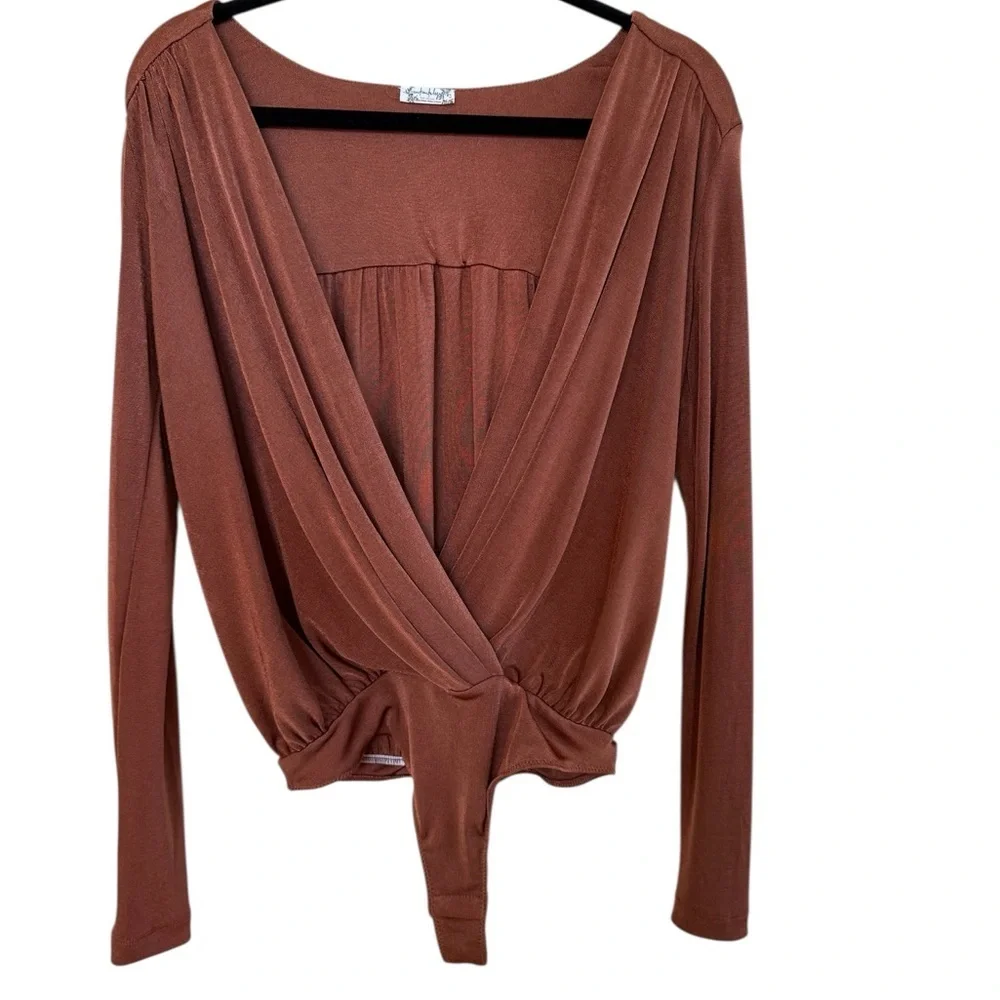 Free People Rust Bodysuit